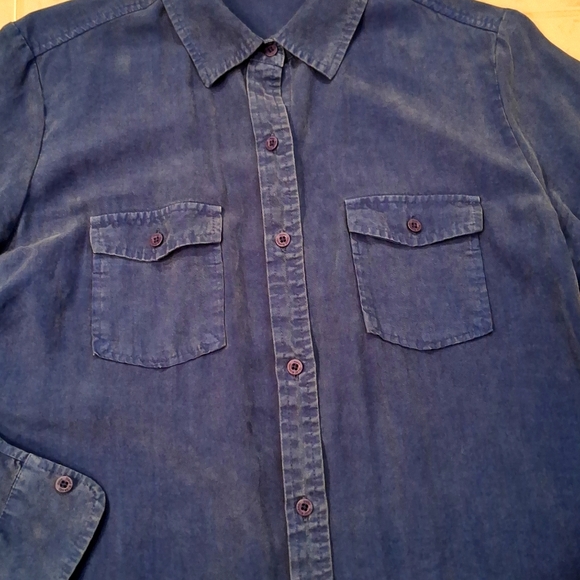 Isaac Mizrahi Long Sleeve Utility Shirt - Picture 3 of 6